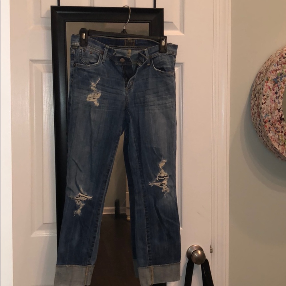 Fairly worn jeans